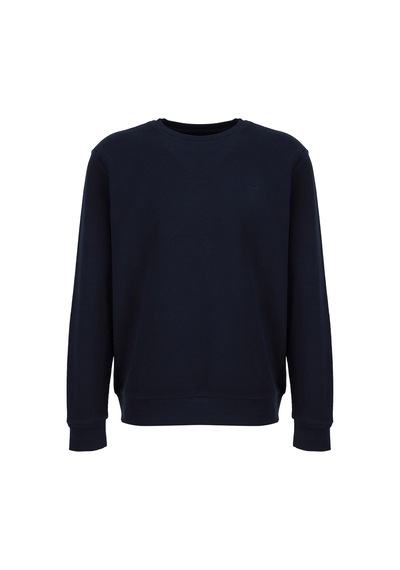 Mustang Lacivert Erkek Basic Nakışlı Sweatshirt M6wm-swt1590