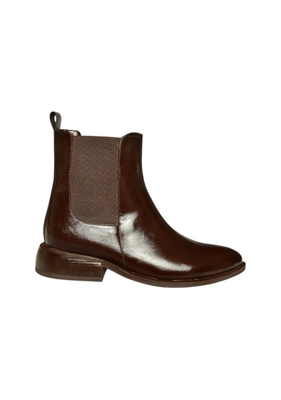 Fox Shoes V312367309 Kahverengi Alçak Topuklu Kadın Bot Kahverengi-suni Deri