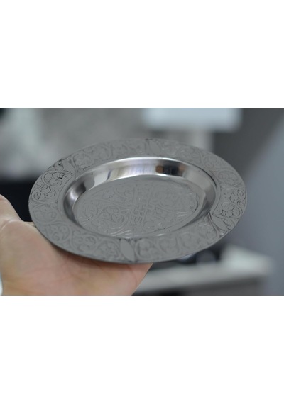 Paslanmaz Çelik Oval Tepsi 304 Kalite Krom, Dekoratif Ve Servis Amaçlı Küçük Tepsi 18 Cm