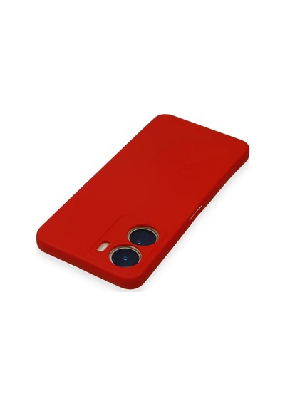 Vivo Y16 Kılıf Nano İçi Kadife Silikon - Kırmızı 0.2M-Çok Renkli
