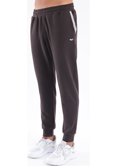 Rowinger Modal Karışımlı Yumuşak Dokulu Kontrast Biye Detaylı Erkek Jogger Eşofman Altı Brown
