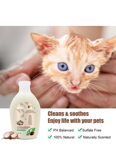 Hindistan Cevizli Hipoalerjenik Yavru Kedi Ve Köpek Şampuanı 710 Ml