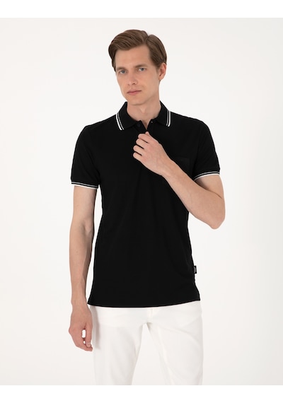 Pierre Cardin Erkek Siyah Tişört 50302631-vr046 Siyah