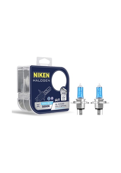 12v H4 60/55w Beyaz Işık Ampulü, 5000k, 2 Adet