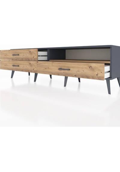 Hyperion Tv Ünitesi Tek Raflı 3 Çekmeceli 176x44x51 Antrasit-çam/çam Atlas Çam/atlas Çam Hyperion Tv Ünitesi Tek Raflı 3 Çekmeceli 176x44x51 Antrasit-çam/çam Atlas Çam/atlas Çam