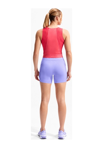 Nike Pro Women's Dri Fit Tank Top Coral Pink Çeyrek Fermuar Kadın Antreman Atleti Mercan Pembesi Pembe