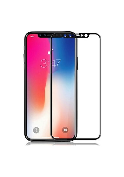 Lexroo İphone 12 Pro 5d Cam Ekran Koruyucu - Siyah