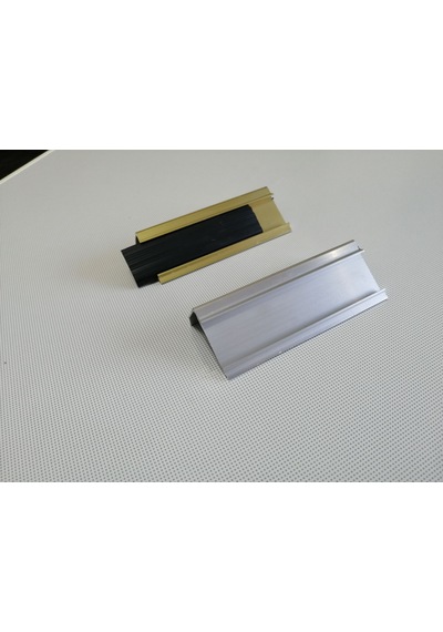 Fitilli Basamak Profili - Lastikli Basamak Burun Profili 300 Cm-Silver
