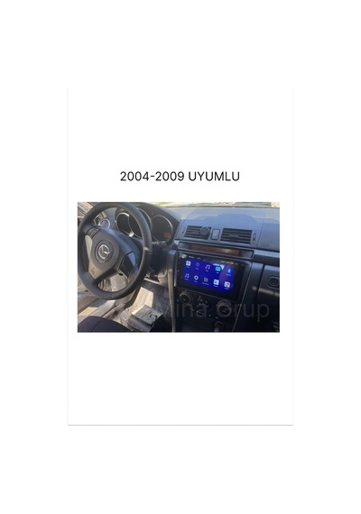 Mazda 3 2004-2009 Uyumlu Multimedya Carplay & Android Auto Geri Görüş Kamerası Hediye 6gb