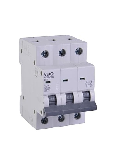 Viko 4vtb-3c50 Otomatik Sigorta 4,5ka C Tipi 3 Kutup 50a 10