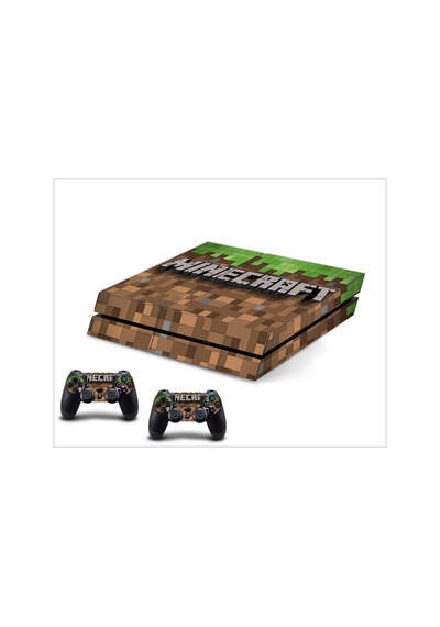 PS4 Fat Minecraft Sticker Seti