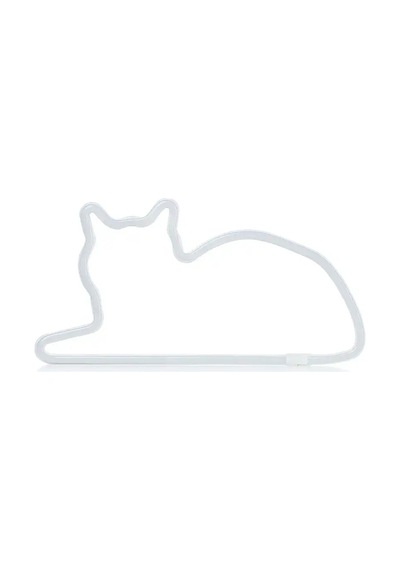 Mustard Sitting Cat Led Işık M11049b Çok  Renkli