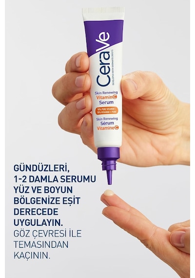 Cerave Skin Renewing Cilt Yenileyici Aydınlatıcı C Vitamini Yüz Serumu 30 Ml