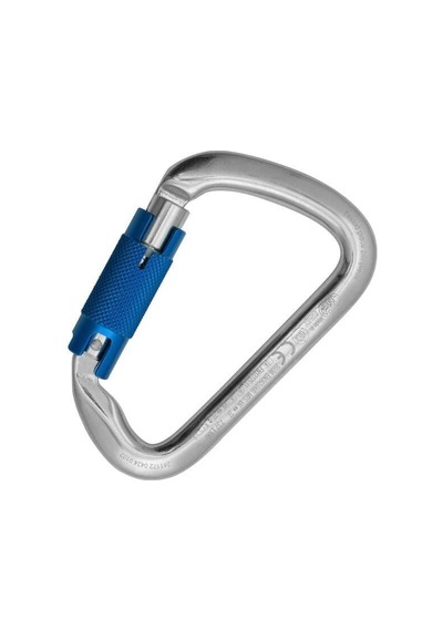 Kong Large Multiuse Auto Block Çok Amaçlı Geniş Açıklıklı Otomatik 3 Kilitli Alüminyum D Karabina 73 Gri