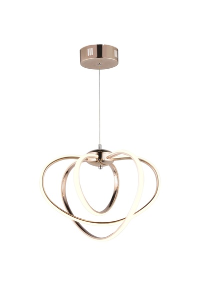 Ld 067 Model Gold 3 Renkli Salon Ve Oturma Odası İçin İdeal Alüminyum Avize, 45x70 Gold
