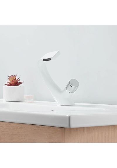 Banyo Lavabo Bataryası Beyaz Şelale Tasarım