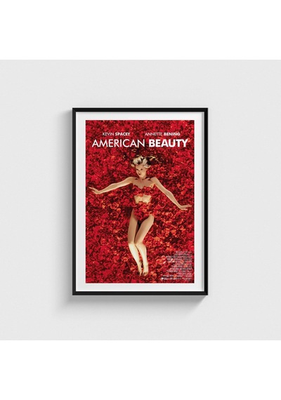 American Beauty 1999 Film Posteri Tablo Çerçeveli Poster Duvar Dekorasyonu Siyah Çerçeveli Tablo Siyah Çerçeveli Tablo Dn11d257sıyah