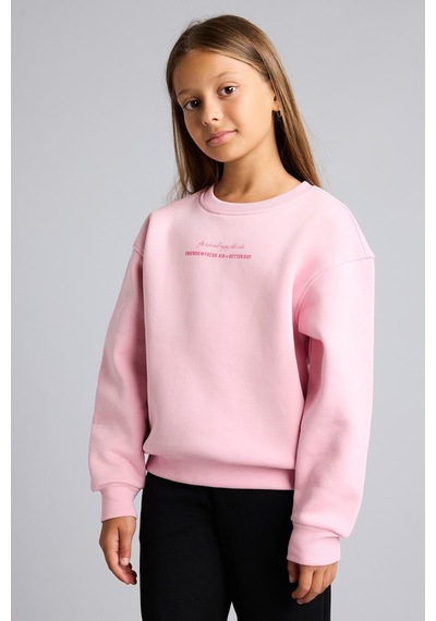 Defacto Relax Fit Bisiklet Yaka Düşük Omuzlu Baskılı Sweatshirt Kız Çocuk I3382a826aupn683 Pembe-pn683 Defacto Relax Fit Bisiklet Yaka Düşük Omuzlu Baskılı Sweatshirt Kız Çocuk I3382a826aupn683 Pembe-pn683