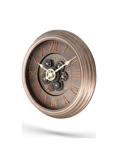 Premium Serisi Antik Eskitme Kadranlı Döner Çarklı Ev Ve Ofis Duvar Saati Roma Rakamlı 40 Cm Bronz 0240-keçe-şekilli-48cm Premium Serisi Antik Eskitme Kadranlı Döner Çarklı Ev Ve Ofis Duvar Saati Roma Rakamlı 40 Cm Bronz 0240-keçe-şekilli-48cm