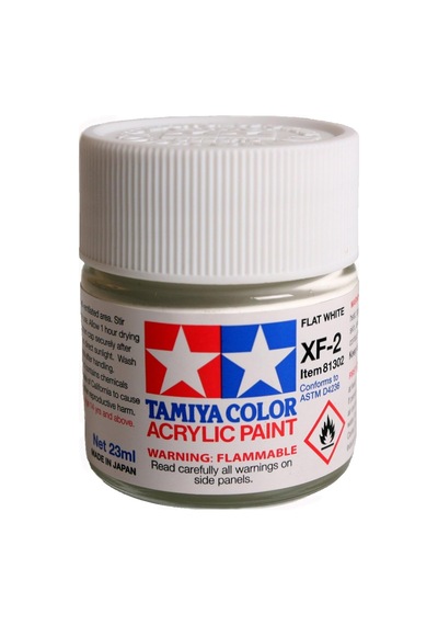 Xf-2 Flat White Mat Akrilik Boya 10 Ml Beyaz