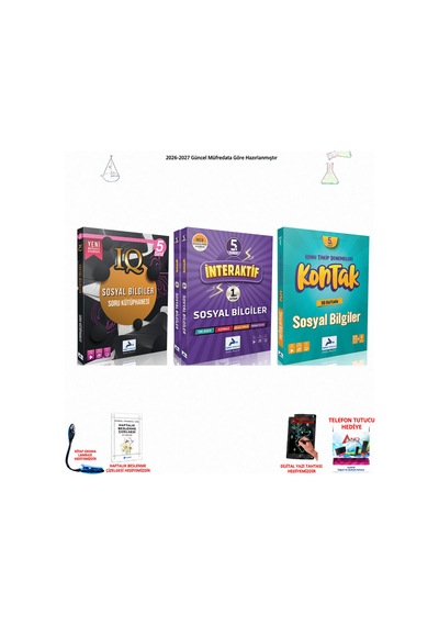 Paraf 5. Sınıf Sosyal Bilgiler Üç Seri 3 Kitap Seti