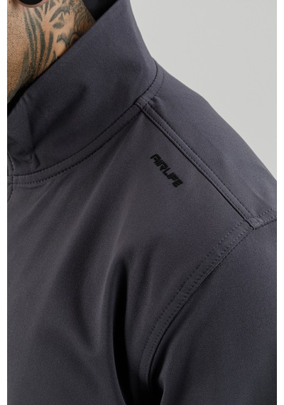 Airlife Sportswear Tam Boy Fermuarlı Erkek Dik Yakalı Eşofman Takımı Titanyum Antrasit