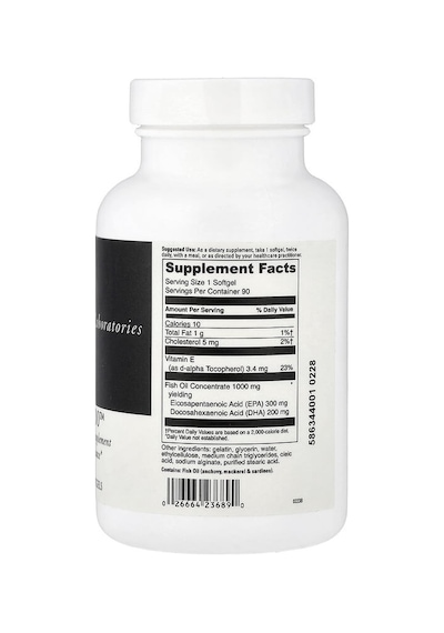 Davinci Laboratories, Omega-3 1000 , 90 Enteric Coated Softgels