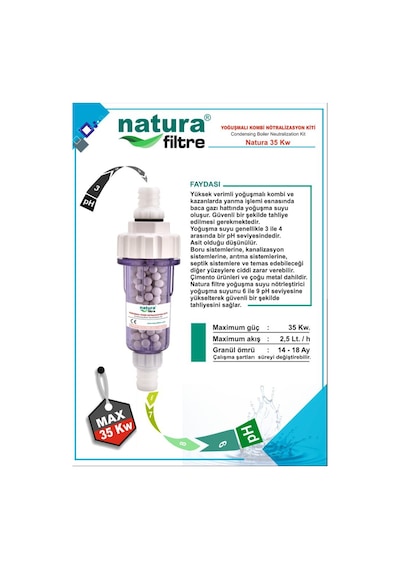 Natura Filtre Nt-35 Yoğuşmalı Kombi Nötralizasyon Kiti (pH Dengeleyici)