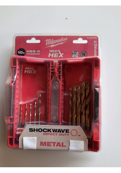 Milwaukee Hex Girişli Metal Matkap Ucu Seti 10 Parça