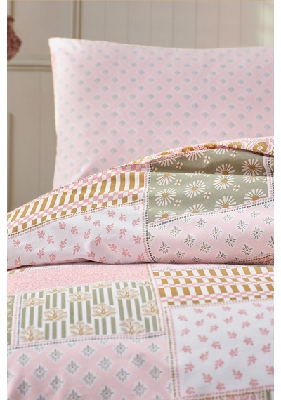 Doqu Home Boho Chic Spring Festıval-nevresim Takımı-tek-upsala Bej
