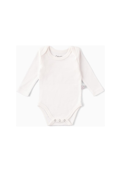 Boumini Uzun Kollu Bebek Çıtçıtlı Body Beyaz-beyaz Beyaz