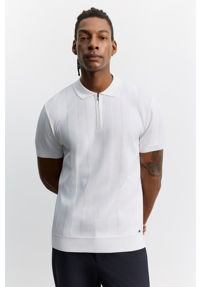 Avva Erkek Siyah Polo Yaka Fermuarlı Kolay Ütülenen Kırışmaz Regular Fit Triko T-shirt A62y5007 Ekru Avva Erkek Siyah Polo Yaka Fermuarlı Kolay Ütülenen Kırışmaz Regular Fit Triko T-shirt A62y5007 Ekru