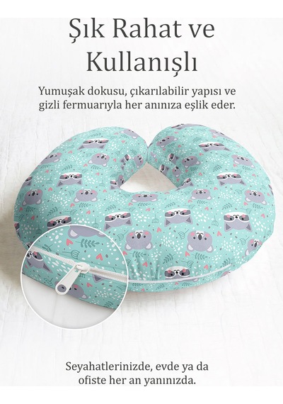 Sevimli Hayvan Figürlü Pamuklu Boyun Yastığı - Pastel Mint Gri Çocuk & Yetişkin Seyahat Yastığı Sedefli Yosunlu Ada Yeşili Sevimli Hayvan Figürlü Pamuklu Boyun Yastığı - Pastel Mint Gri Çocuk & Yetişkin Seyahat Yastığı Sedefli Yosunlu Ada Yeşili