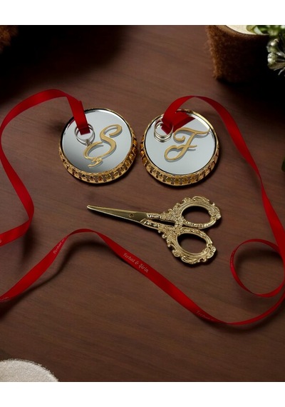 Neve Aynalı Yükselti Ve Söz Makası Seti Gold Gold