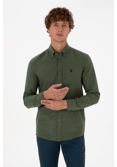 U.s. Polo Assn. Erkek Haki Gömlek Basic 50316721-vr027 Haki U.s. Polo Assn. Erkek Haki Gömlek Basic 50316721-vr027 Haki