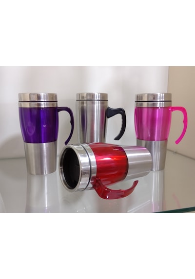 Acar Paslanmaz Çelik Kupa Termos 450Ml Pembe