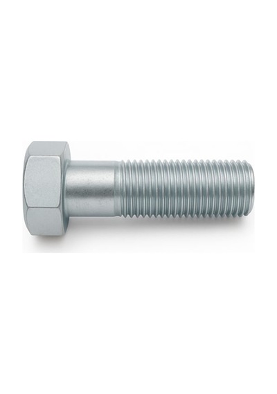 M12x1.25x70 Dın 960 8.8 Kalite Altı Köşe Başlı İnce Dişli Yarım Dişli Cıvata Beyaz Galvanizli 100 Adet
