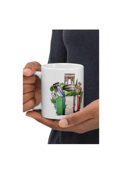 İtalya Kupa Bardak 2 Adet Seyahat Hatıra Italy Mug
