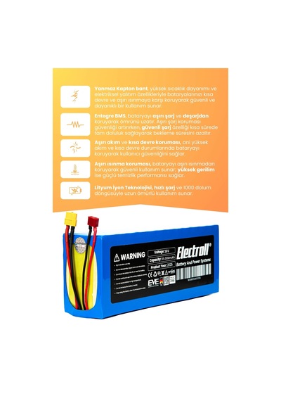 Onvo Rx-04 2400w Batarya Mega Kapasite 52v 35.000mah Elektrikli Scooter Bataryası Çok Renkli