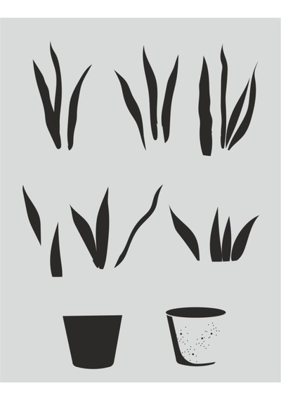 Boyutlu Desen Stencil Şablon 21X30 By-061