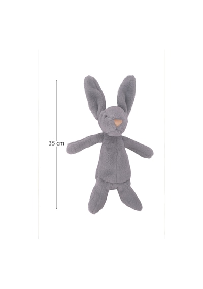 Yumuşacık Peluş Tavşan Hediyelik Bebek Uyku Ve Oyun Arkadaşı 45 Cm Oyuncak Gri