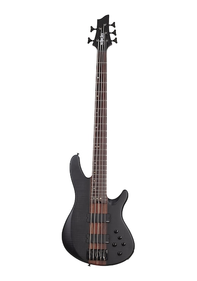 Schecter Charles Berthoud Cb Series 5 Telli Bas Gitar See Thru Black Satin