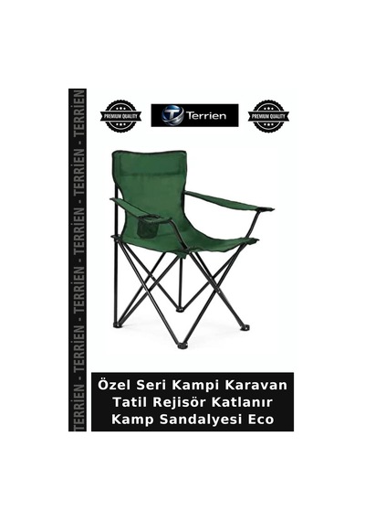 Özel Seri Kampi Karavan Tatil Rejisör Katlanır Kamp Sandalyesi Eco Çok Renkli