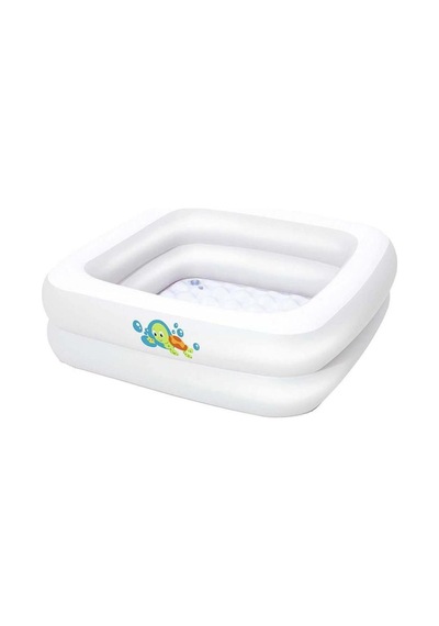 Bestway 51116 Şişme Kare Bebek Havuzu 86x86x25 Cm Beyaz
