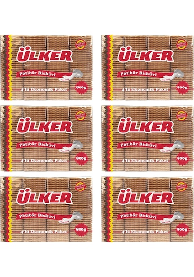 Ülker Pötibör Bisküvi 800 Gr X 6 Adet