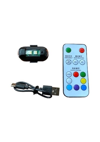 Led Lamba Uçak Kanadı Çakar Şarj Rgb