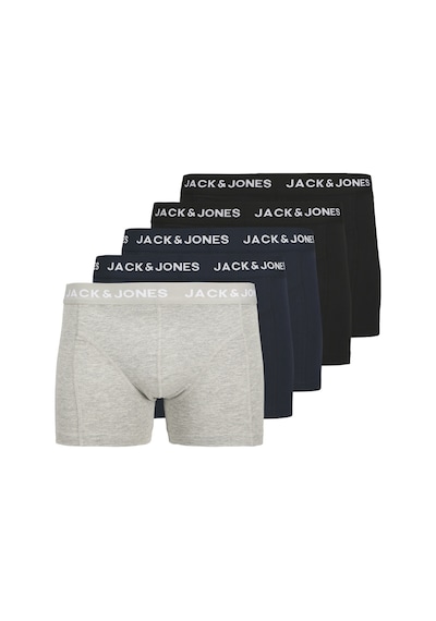 Jack & Jones Erkek Logolu Beli Lastikli 5'Li Boxer Paketi - Anthony 12263362 Çok Renkli Jack & Jones Erkek Logolu Beli Lastikli 5'Li Boxer Paketi - Anthony 12263362 Çok Renkli