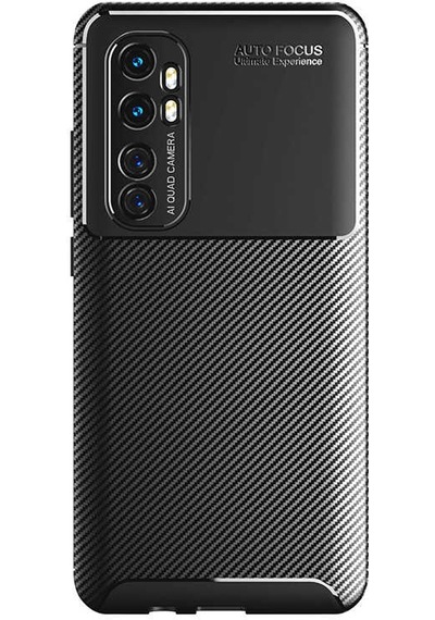 Xiaomi Mi Note 10 Lite Kılıf Zore Negro Silikon Kapak Kahverengi