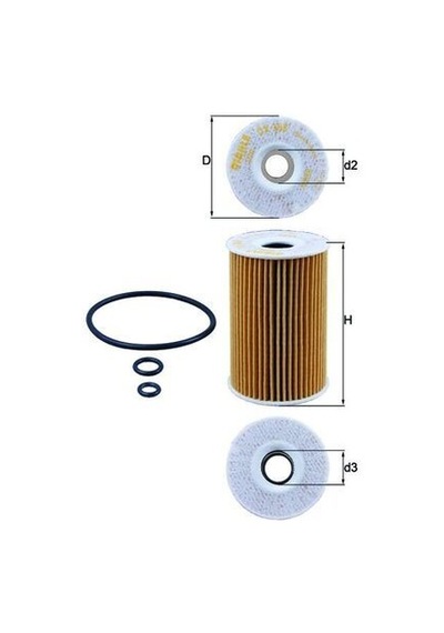 Mahle Ox388d Yağ Filtresi Caddy Iıı-golf Vı-jetta Iıı-ıv-passat-polo-tıguan-touran-t5-octavıa-leon-ıbıza-a1-a3-a4 03l115466-03l115562 -