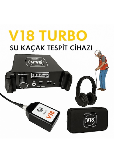 V18 Turbo Su Kaçak Tespit Cihazı Su Sızıntı Tespit Cihazı